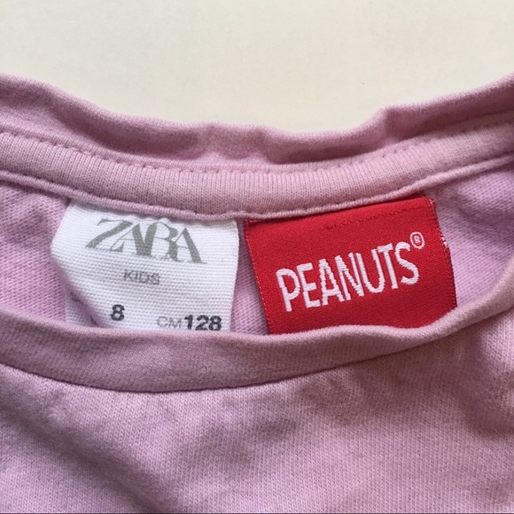 2/$12 Zara Peanuts Long Sleeve Shirt and Children’s Place Eyelash Sweater Sz 8 - Picture 5 of 12